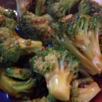 V5 Sauteed Broccoli in (Brown) Garlic Sauce 
Sorry photo is fuzzy! Flavor is what you'd expect from any typical Chinese restaurant. at China Restaurant in Harlingen
