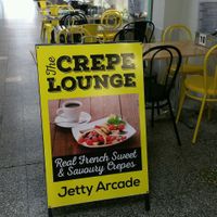 arcade seating at The Little Crepe Lounge in Redcliffe