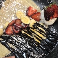 Banana and Strawberry Crepe  at The Little Crepe Lounge in Redcliffe