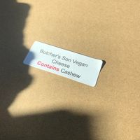 Local vegan cheese at Dimond Slice Pizza in Oakland