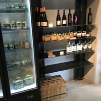 items for sale at Meshek Barzilay Deli in Tel Aviv