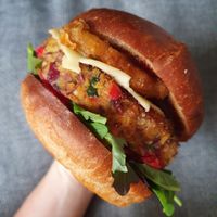 The cowless boy - best burger in Cardiff at The Lazy Leek in Cardiff