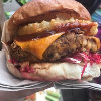 Bean burger!  at The Lazy Leek in Cardiff