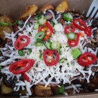 Dirty frys at The Lazy Leek in Cardiff