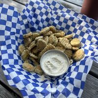 Fried pickles  at Planted in Hamilton in Hamilton