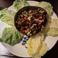 Lettuce cups   at Hakkasan in Dubai
