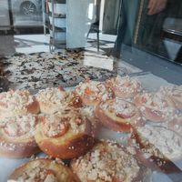 Cynammom rolls-like pastries at Zaczyn in Krakow