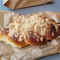 Amazing challah bread at Zaczyn in Krakow