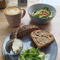 The salad was included with the breakfast at Zaczyn in Krakow