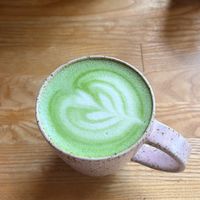 Matcha latte   at Zaczyn in Krakow