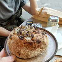 Onion bread at Zaczyn in Krakow