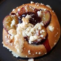 Pastry with plum at Zaczyn in Krakow