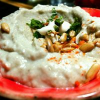 tasty eggplant salad at Zizinia in Barcelona