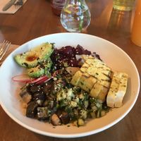 Vegan poke bowl  at Flower Child - Downtown in Austin