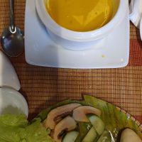 Pumpkin soup at Hoa Nghiem in Hue