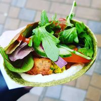 The Falafia falafel wrap at The Falafia in Hull