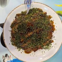 Vegan okonomiyaki at Dareshasu in Tenerife