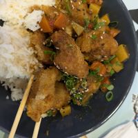 Vegan katsu curry. Crispy "chicken". at Dareshasu in Tenerife