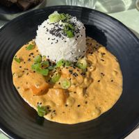 Curry with rice  at Karls Kraut in Luzern