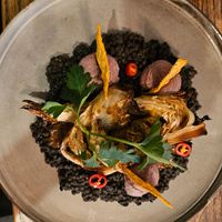 Linsen mit Spitzkohl at Karls Kraut in Luzern