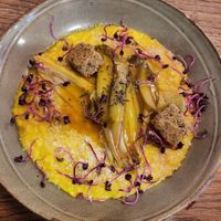 Safranrisotto mit Chicorée at Karls Kraut in Luzern