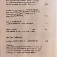 Desserts at Karls Kraut in Luzern