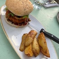 Vegan Burger at Karls Kraut in Luzern