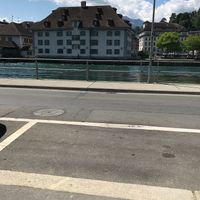 View from my cute table at Karls Kraut in Luzern