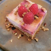 Strawberry Cheesecake square at Karls Kraut in Luzern