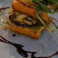 Polenta stack at Karls Kraut in Luzern