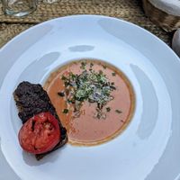 Gazpacho soup at La Part du Colibri in Crest