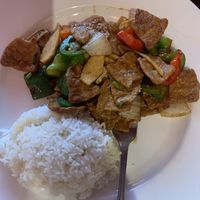 TVP and Veggies  at The Noodle Shop in Asheville