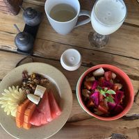 Breakfast Set Homemade Granola  at Dragonfly Cafe in Ubud