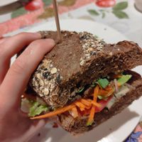 Vegan baguette at Homemade Burgers and Sandwiches in Koh Samui