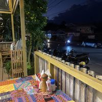 Table and road   at Homemade Burgers and Sandwiches in Koh Samui