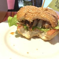 vegan burger  at Homemade Burgers and Sandwiches in Koh Samui