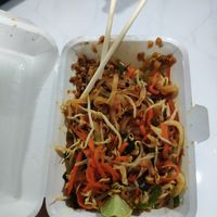 Vegan pad thai at Homemade Burgers and Sandwiches in Koh Samui