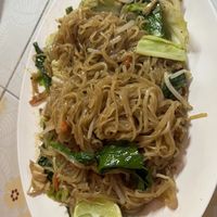 Stir fried noodles with chili  at Ming Zhen in Chiang Mai