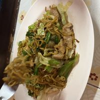 Stir fried yellow noodles   at Ming Zhen in Chiang Mai