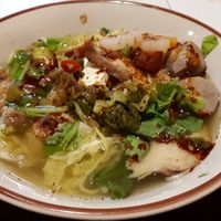 Delicious vegan soup! at Ming Zhen in Chiang Mai