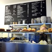 Counter + menu at CoffeeConcepts in Amsterdam