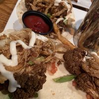 Cauliflower tacos  at Rooster Fish Brewing Pub in Watkins Glen