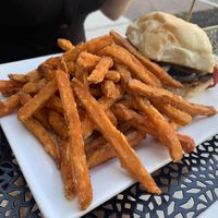 Portabello sandwich at Rooster Fish Brewing Pub in Watkins Glen