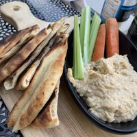 Hummus at Rooster Fish Brewing Pub in Watkins Glen