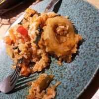 Vegan paella at Alive in Barcelona