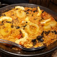 Vegan paella at Alive in Barcelona