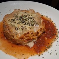 Mousaka of soy-bolognese at Alive in Barcelona