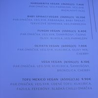 Vegan Pizza Menu at Malbo Caffe in Kosice