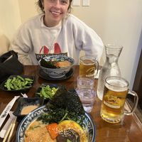 Vegan ramen x2 (creamy classic Ramen with pumpkin).  Spice level 4.  at Hinodeya Ramen in San Francisco