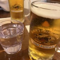 Kirin Ichiban beer.  at Hinodeya Ramen in San Francisco